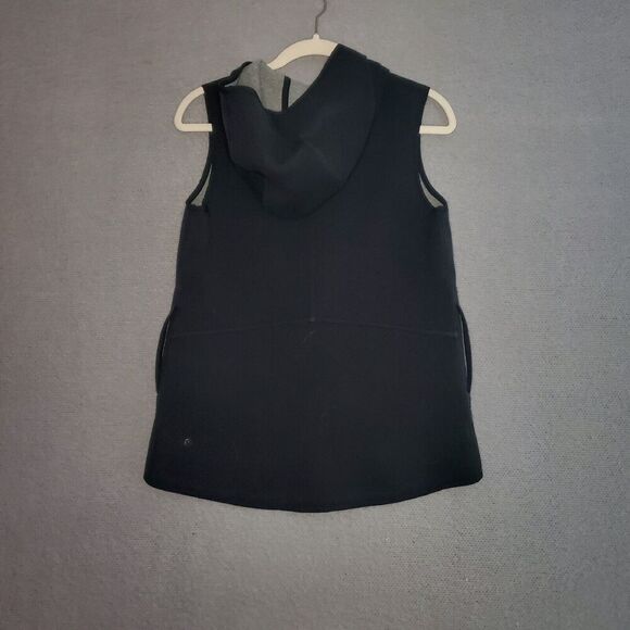 LULULEMON Insculpt Vest Reversible Black Heathered Gray Full Zip 8 - Picture 3 of 8